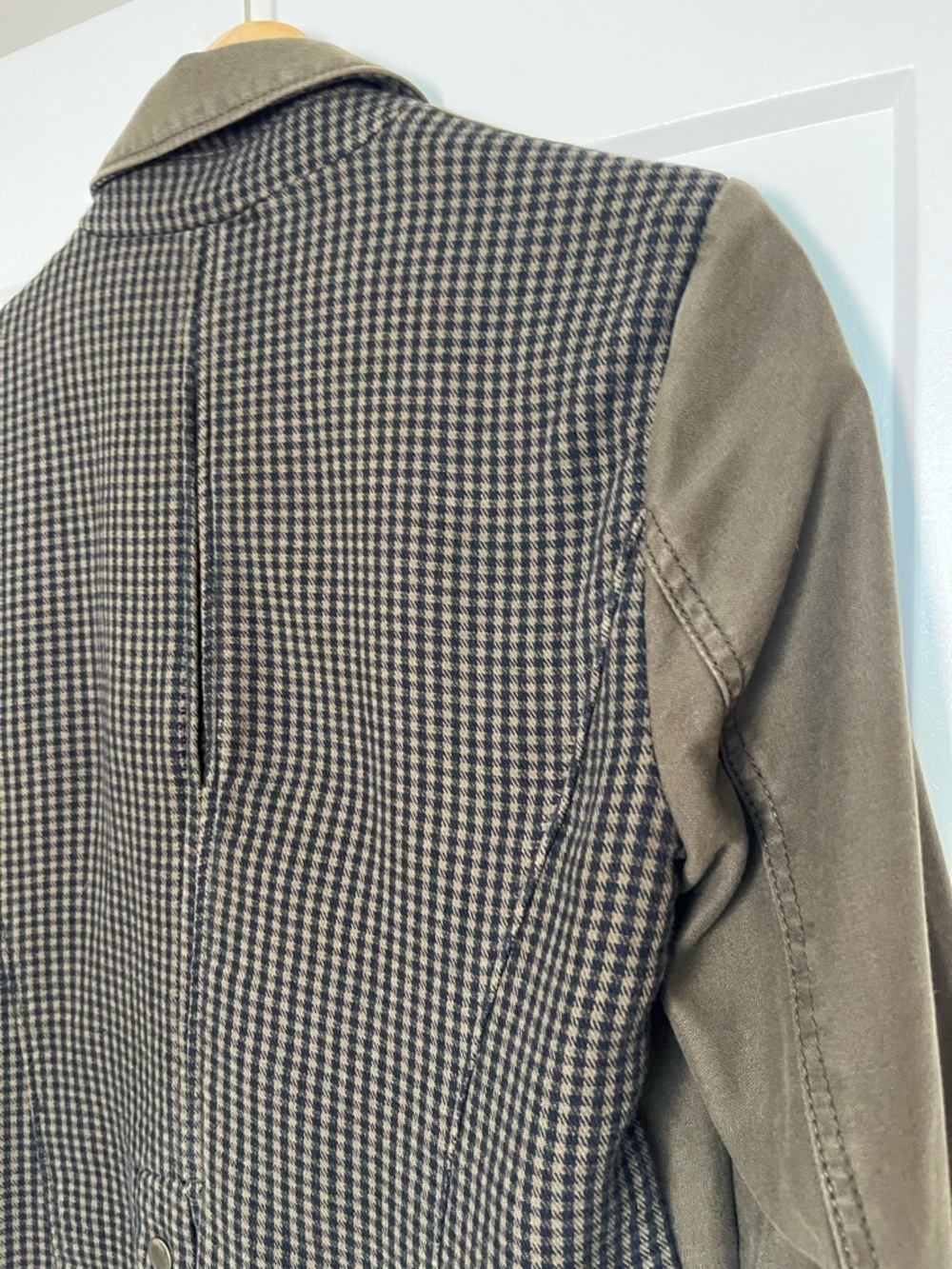 Anthropologie Hei Hei Cropped Military Blazer Jacket Olive Green Size 6 - Picture 6 of 10